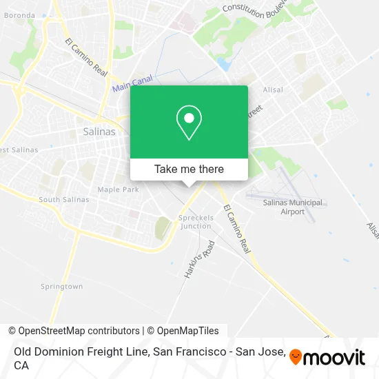 Old Dominion Freight Line map