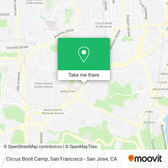 Circus Boot Camp map