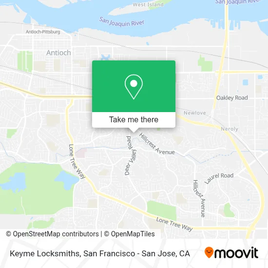 Keyme Locksmiths map