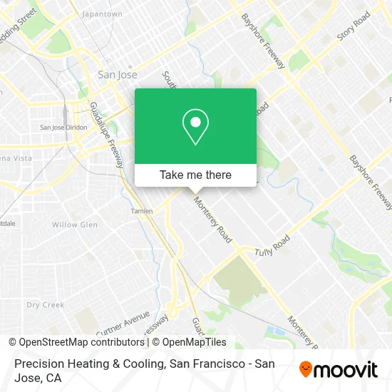 Precision Heating & Cooling map