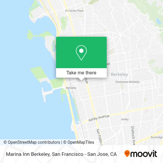 Marina Inn Berkeley map
