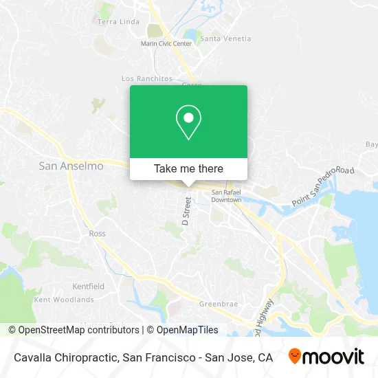 Cavalla Chiropractic map