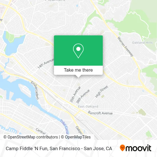 Camp Fiddle 'N Fun map