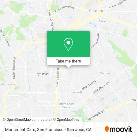 Monument Cars map