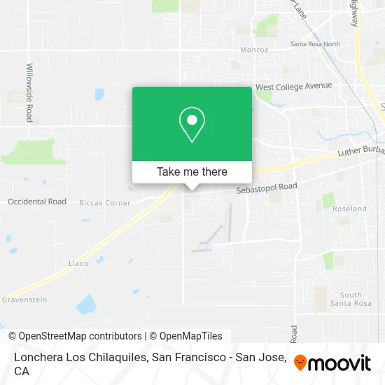 Lonchera Los Chilaquiles map