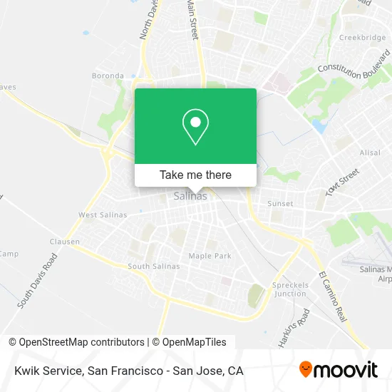 Kwik Service map