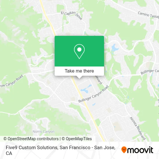 Five9 Custom Solutions map