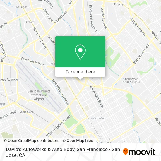 David's Autoworks & Auto Body map