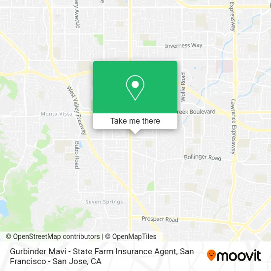 Gurbinder Mavi - State Farm Insurance Agent map