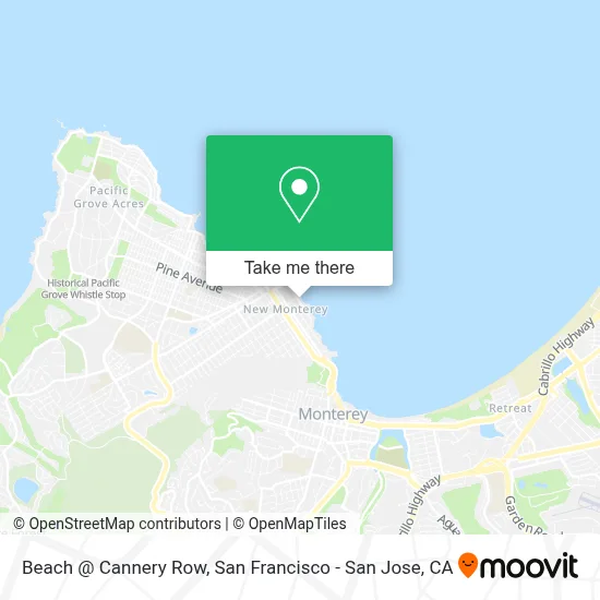 Beach @ Cannery Row map