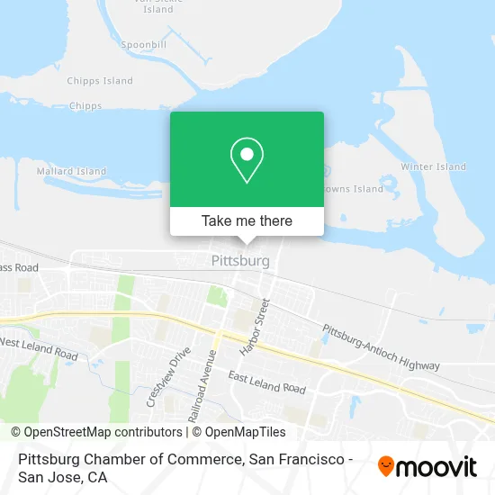 Pittsburg Chamber of Commerce map