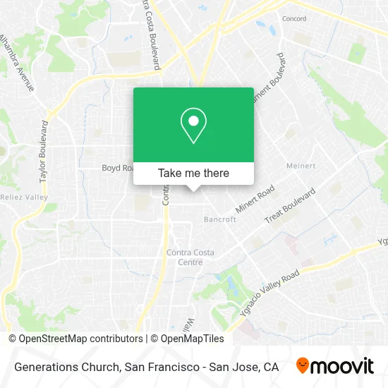 Generations Church map
