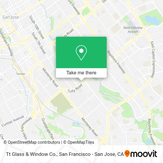 Tt Glass & Window Co. map