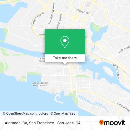 Alameda, Ca map