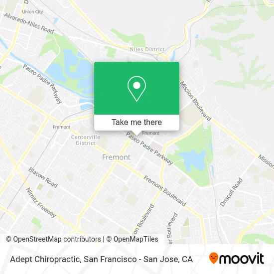 Adept Chiropractic map