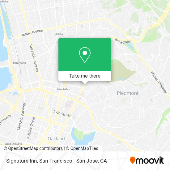 Signature Inn map