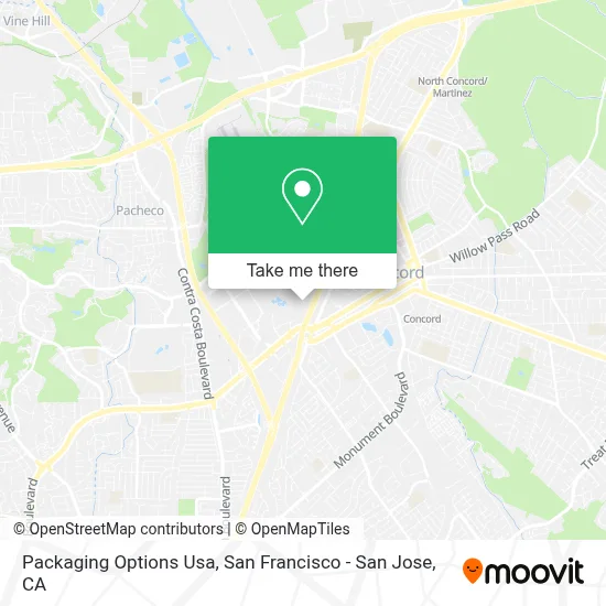 Packaging Options Usa map