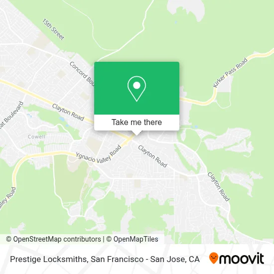 Prestige Locksmiths map