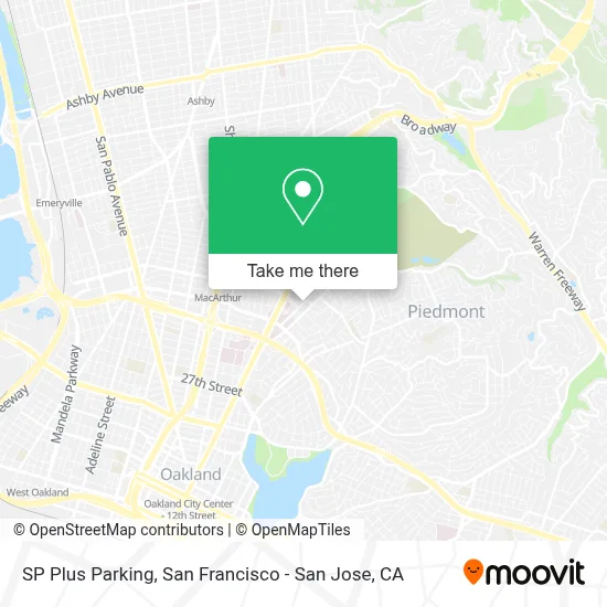 SP Plus Parking map