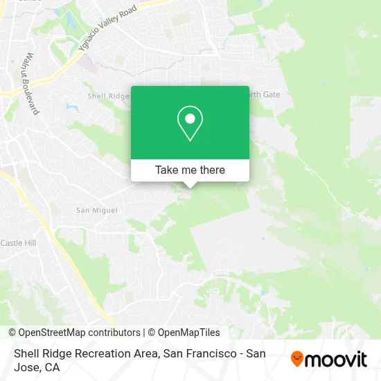 Shell Ridge Recreation Area map