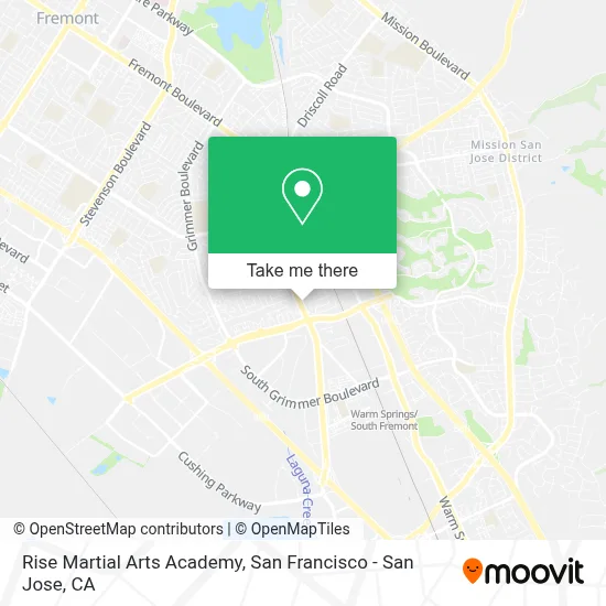 Rise Martial Arts Academy map