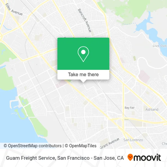 Guam Freight Service map