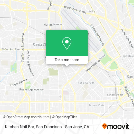 Kitchen Nail Bar map