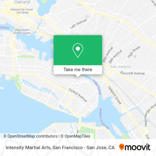 Intensity Martial Arts map