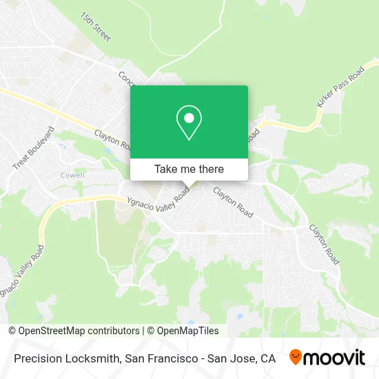 Precision Locksmith map