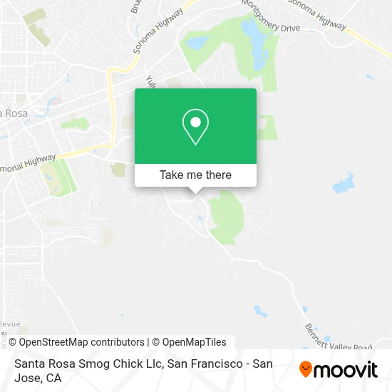 Santa Rosa Smog Chick Llc map