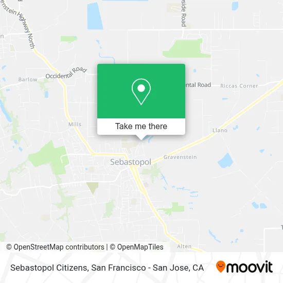 Sebastopol Citizens map