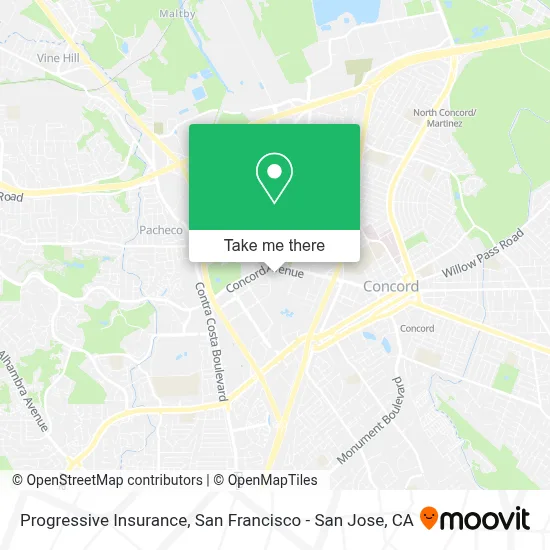 Progressive Insurance map