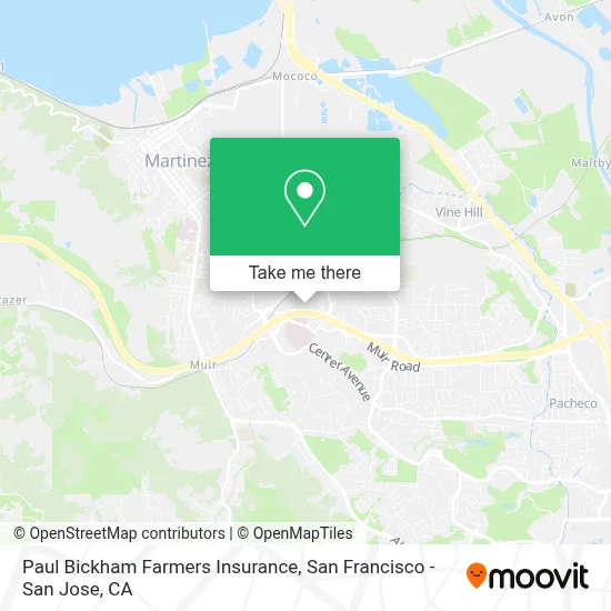 Paul Bickham Farmers Insurance map