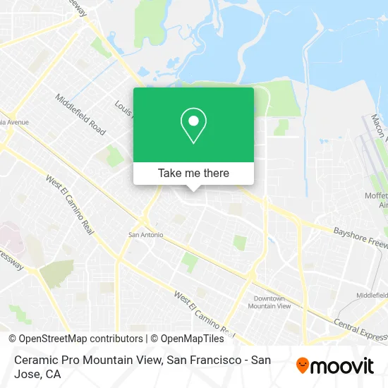 Ceramic Pro Mountain View map