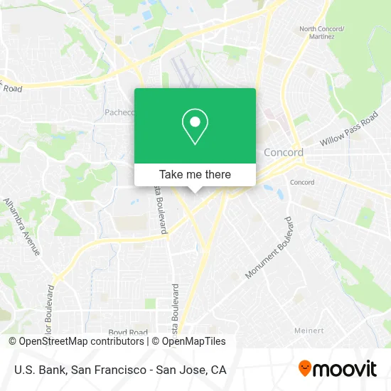 U.S. Bank map