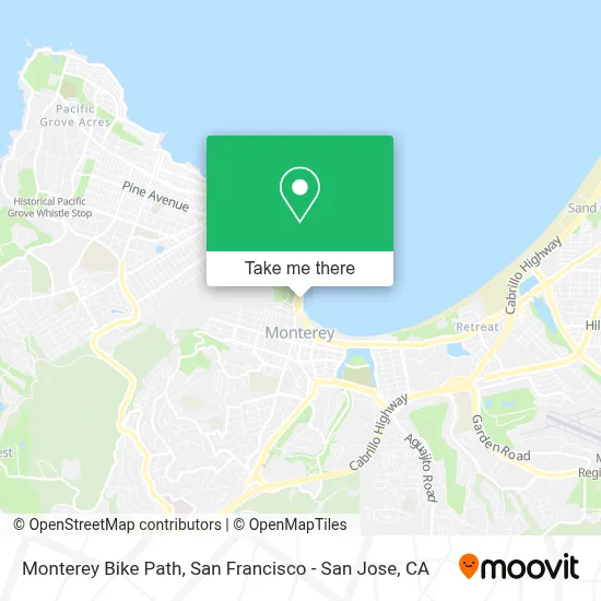 Monterey Bike Path map