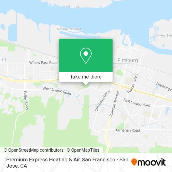 Premium Express Heating & Air map