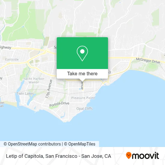 Letip of Capitola map