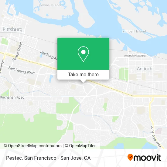 Pestec map