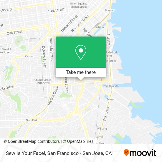Sew Is Your Face! map