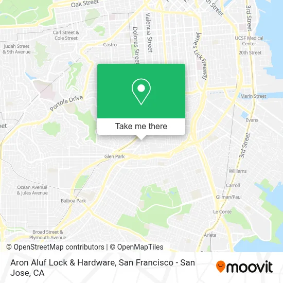 Aron Aluf Lock & Hardware map