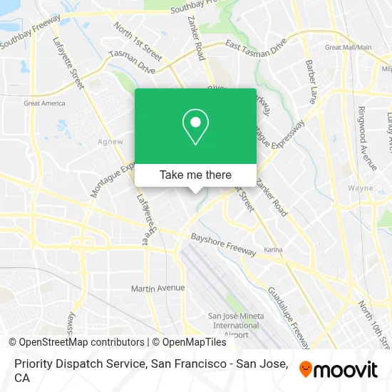Priority Dispatch Service map
