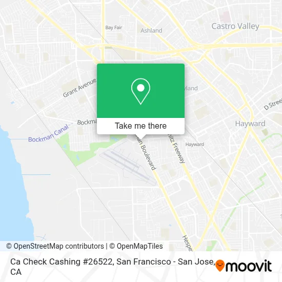 Ca Check Cashing #26522 map