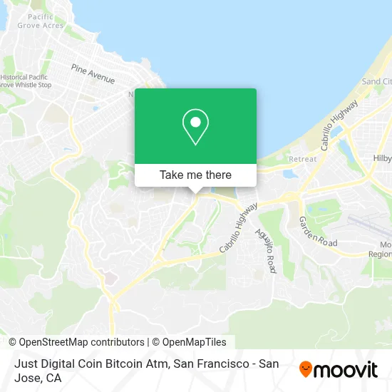 Just Digital Coin Bitcoin Atm map