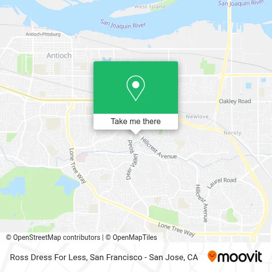 Ross Dress For Less map