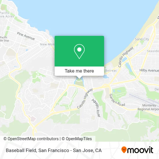 Baseball Field map