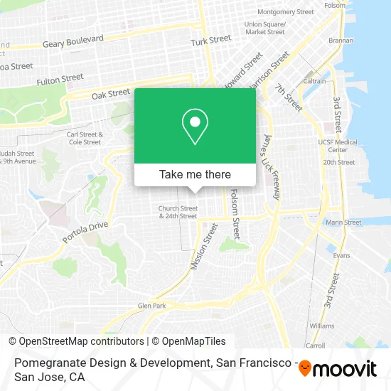 Pomegranate Design & Development map