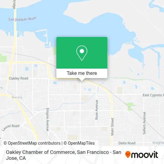 Oakley Chamber of Commerce map