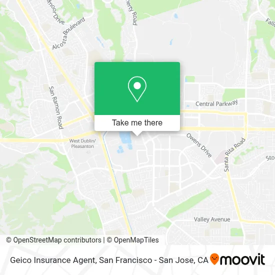 Geico Insurance Agent map