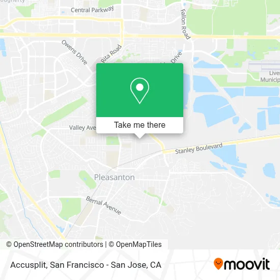 Accusplit map